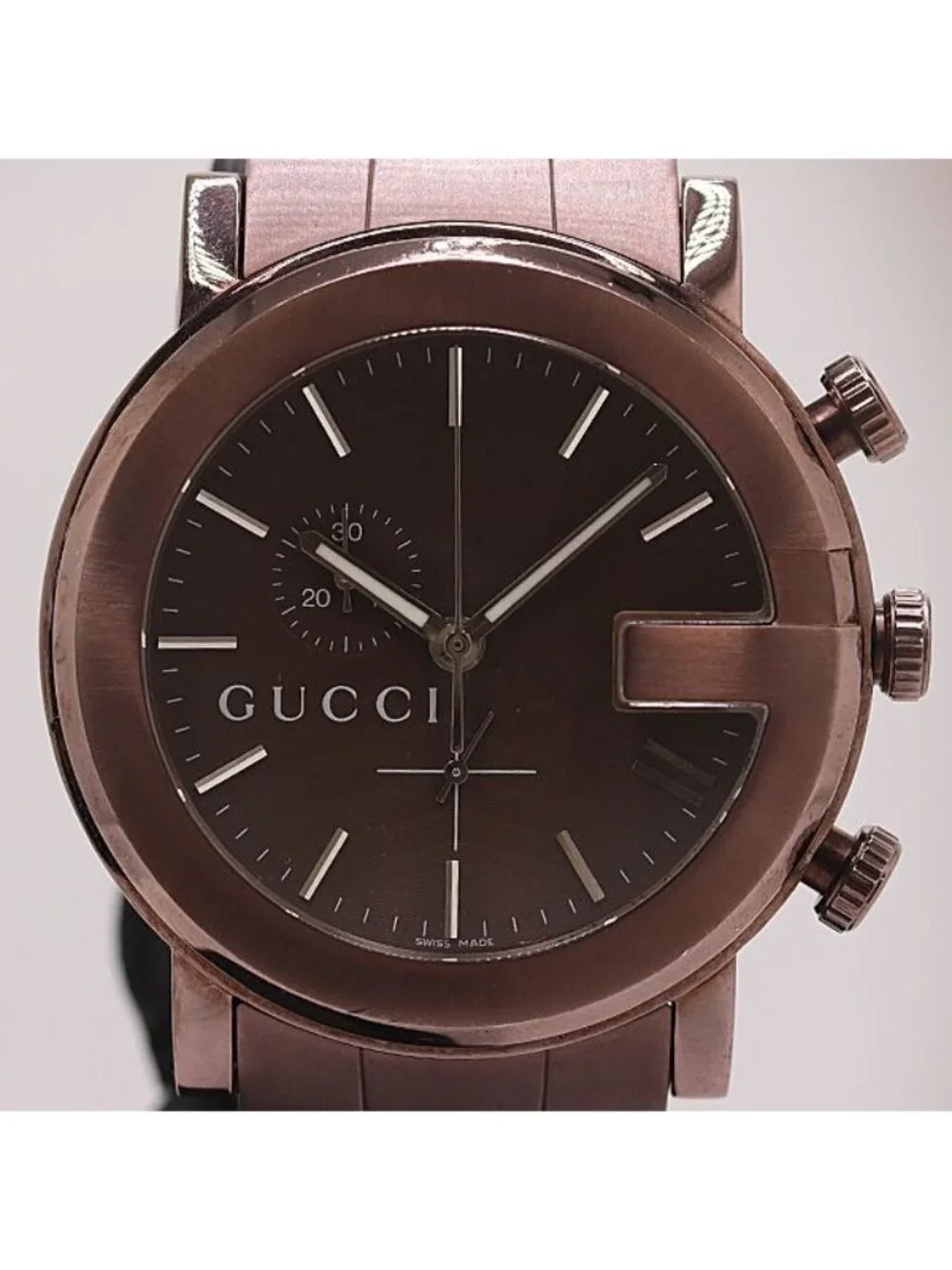 Gucci Chrono Quartz Brown Dial Watch